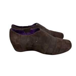 Vaneli Big Girls Suede Wedge Shoes sz 4 NEW # Bag 50-ZZ